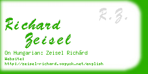 richard zeisel business card